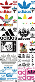 Athletic Style mixed-style heat transfer design set on a 23.5 by 53 inch sheet