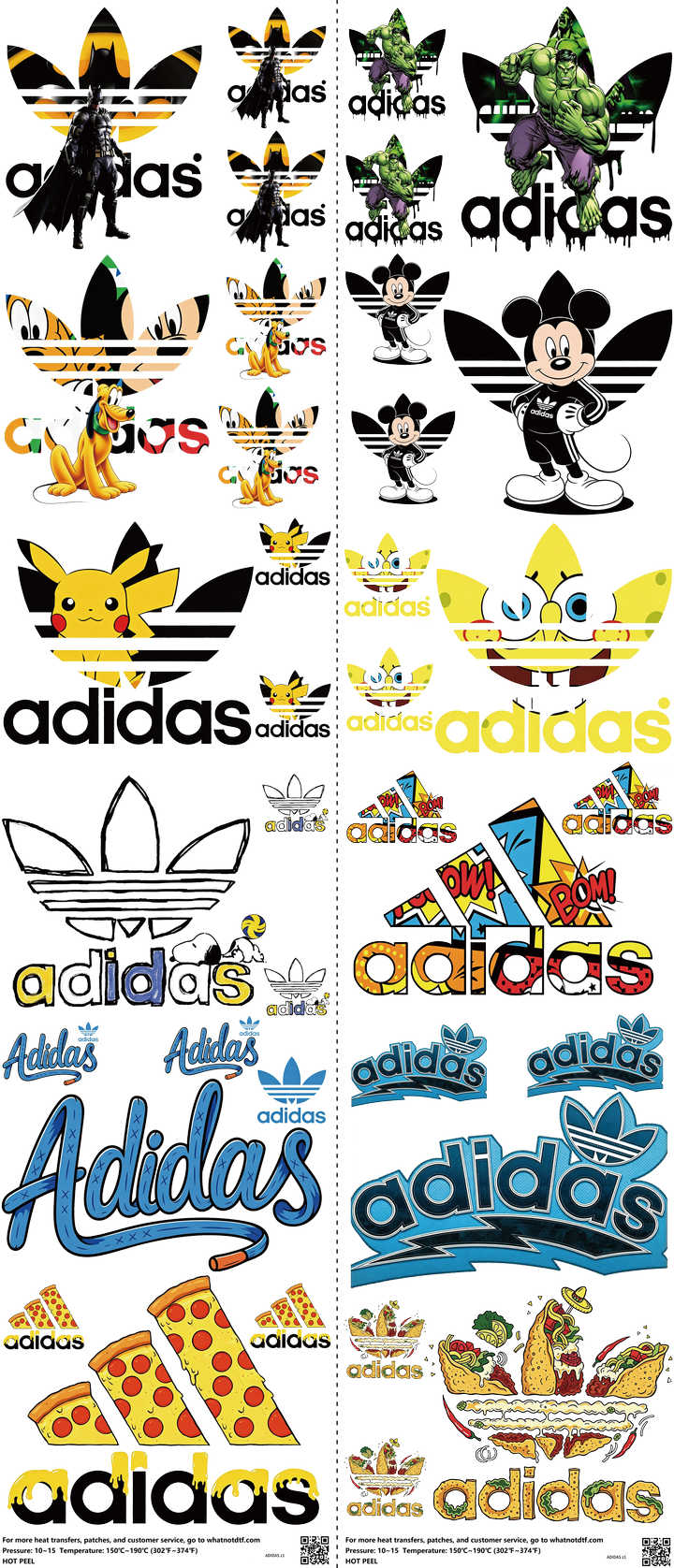 Athletic Style mixed-style heat transfer design set on a 23.5 by 53 inch sheet