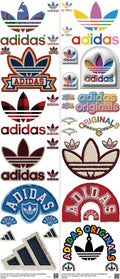 Athletic Style mixed-style heat transfer design set on a 23.5 by 53 inch sheet