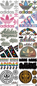 Athletic Style mixed-style heat transfer design set on a 23.5 by 53 inch sheet