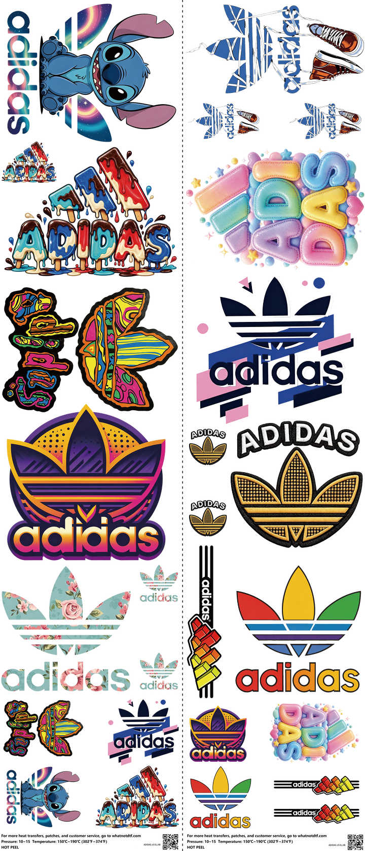 Athletic Style mixed-style heat transfer design set on a 23.5 by 53 inch sheet