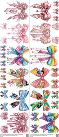 Bow mixed-style heat transfer design set on a 23.5 by 53 inch sheet