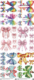 Bow mixed-style heat transfer design set on a 23.5 by 53 inch sheet