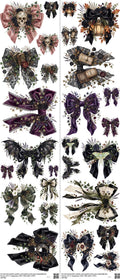 Bow mixed-style heat transfer design set on a 23.5 by 53 inch sheet