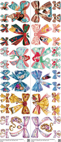 Bow mixed-style heat transfer design set on a 23.5 by 53 inch sheet