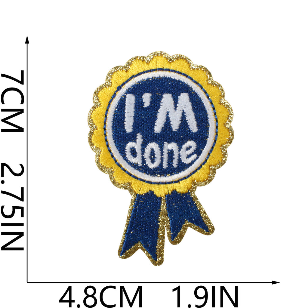 C27BY Embroidery Patch Gang Sheet