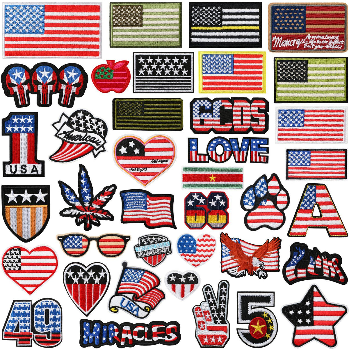 C33GQ Embroidery Patch Gang Sheet