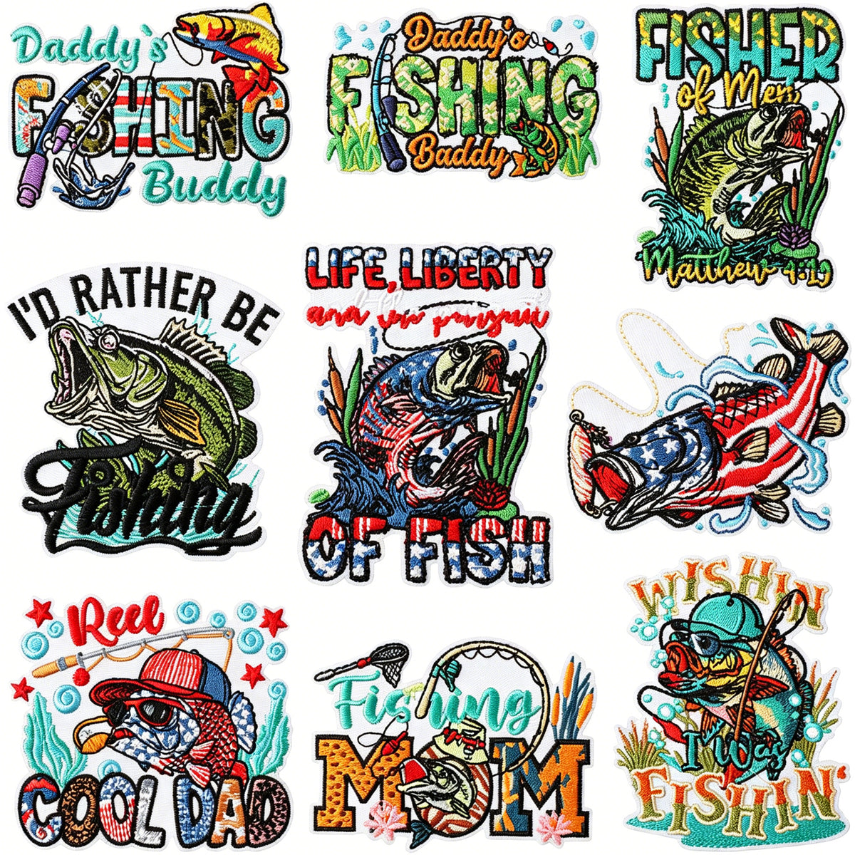 C34HD Embroidery Patch Gang Sheet