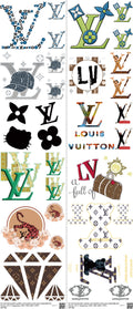 Streetwear Style mixed-style heat transfer design set on a 23.5 by 53 inch sheet