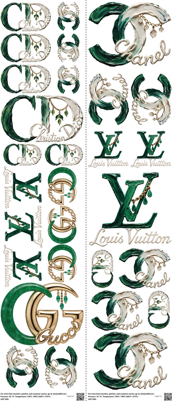 Streetwear Style mixed-style heat transfer design set on a 23.5 by 53 inch sheet