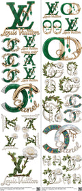Streetwear Style mixed-style heat transfer design set on a 23.5 by 53 inch sheet