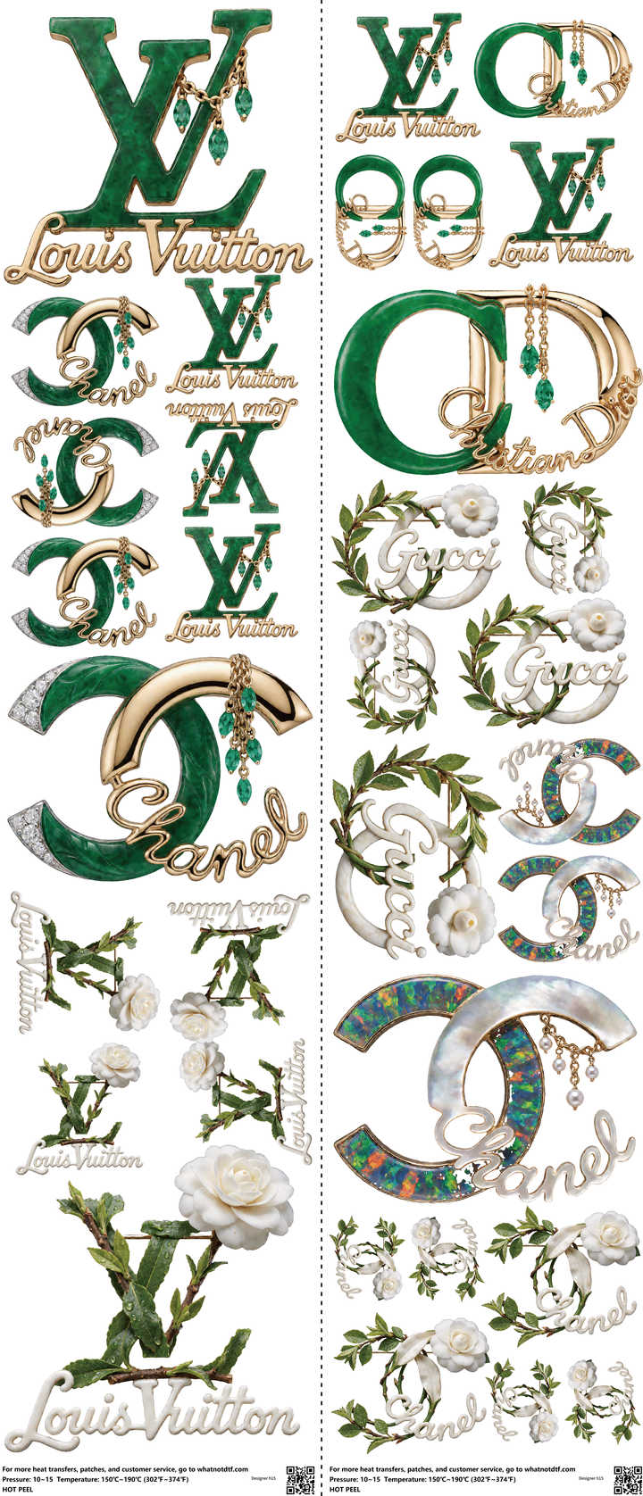Streetwear Style mixed-style heat transfer design set on a 23.5 by 53 inch sheet