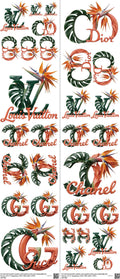 Streetwear Style mixed-style heat transfer design set on a 23.5 by 53 inch sheet