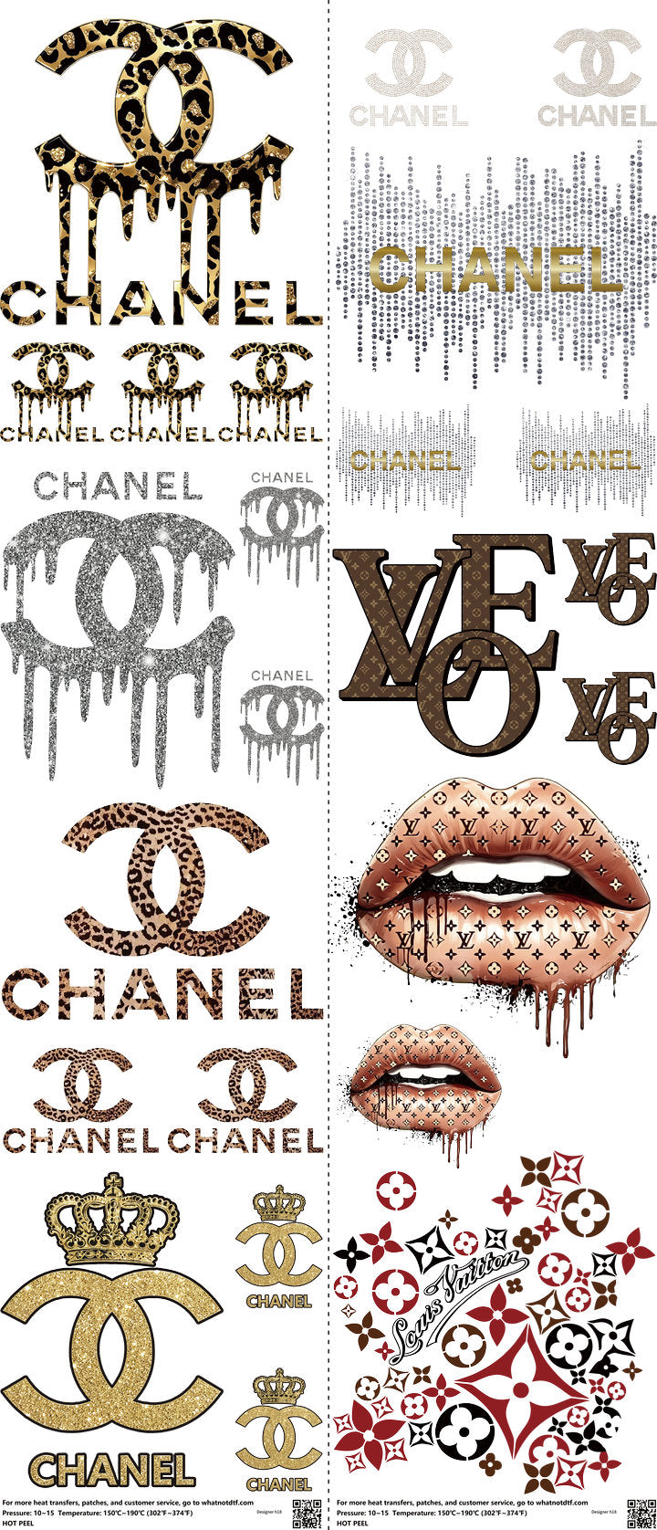 Streetwear Style mixed-style heat transfer design set on a 23.5 by 53 inch sheet