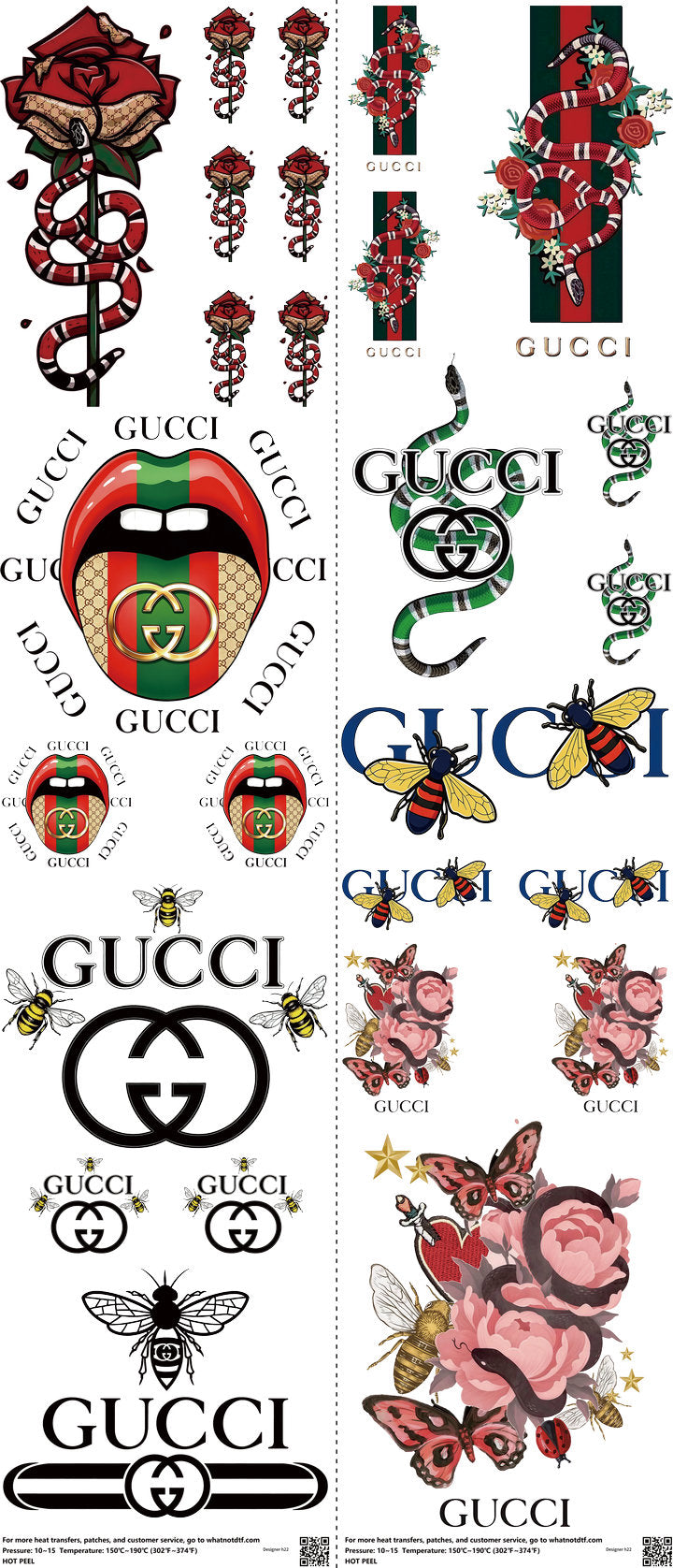 Streetwear Style mixed-style heat transfer design set on a 23.5 by 53 inch sheet