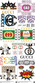 Streetwear Style mixed-style heat transfer design set on a 23.5 by 53 inch sheet