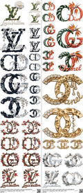 Streetwear Style mixed-style heat transfer design set on a 23.5 by 53 inch sheet