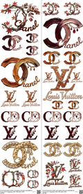 Streetwear Style mixed-style heat transfer design set on a 23.5 by 53 inch sheet
