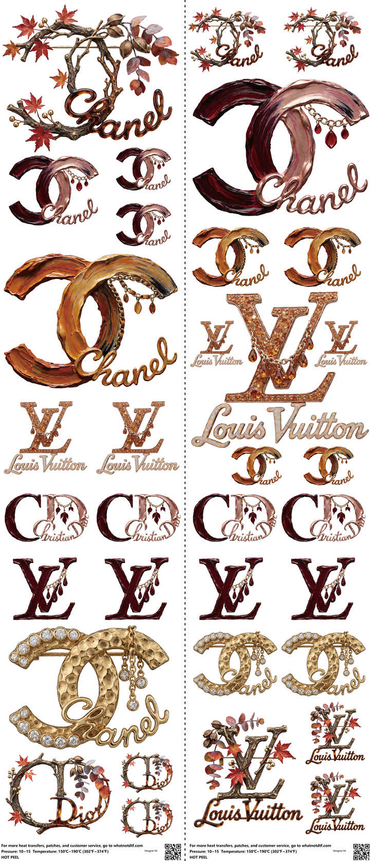 Streetwear Style mixed-style heat transfer design set on a 23.5 by 53 inch sheet