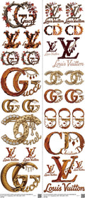Streetwear Style mixed-style heat transfer design set on a 23.5 by 53 inch sheet