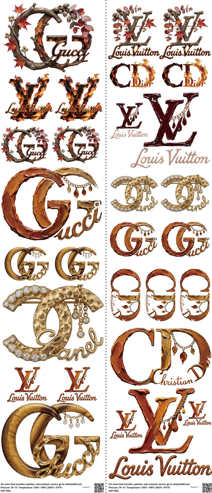 Streetwear Style mixed-style heat transfer design set on a 23.5 by 53 inch sheet
