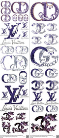 Streetwear Style mixed-style heat transfer design set on a 23.5 by 53 inch sheet