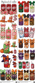 Food & Drink Style mixed-style heat transfer design set on a 23.5 by 53 inch sheet