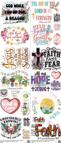 GOD Z3 mixed-style heat transfer design set on a 23.5 by 53 inch sheet