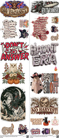 Halloween Mix Ptxy2 mixed-style heat transfer design set on a 23.5 by 53 inch sheet