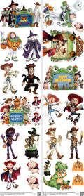 Halloween mixed-style heat transfer design set on a 23.5 by 53 inch sheet