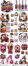 Halloween Z7 mixed-style heat transfer design set on a 23.5 by 53 inch sheet