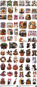 Halloween Z8 mixed-style heat transfer design set on a 23.5 by 53 inch sheet