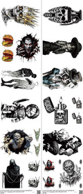 Horror mixed-style heat transfer design set on a 23.5 by 53 inch sheet