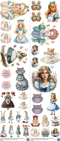 Family Animation Style mixed-style heat transfer design set on a 23.5 by 53 inch sheet