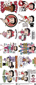 Classic Cartoon Style mixed-style heat transfer design set on a 23.5 by 53 inch sheet