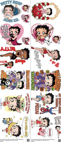 Classic Cartoon Style mixed-style heat transfer design set on a 23.5 by 53 inch sheet