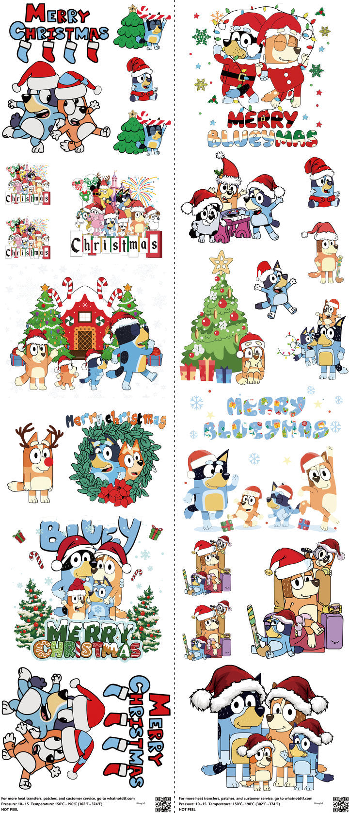Kids Cartoon Style mixed-style heat transfer design set on a 23.5 by 53 inch sheet