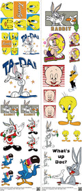 Classic Cartoon Style mixed-style heat transfer design set on a 23.5 by 53 inch sheet