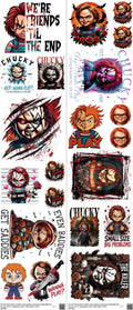 Screen-Inspired Art mixed-style heat transfer design set on a 23.5 by 53 inch sheet