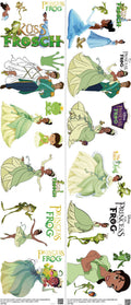 Family Animation Style mixed-style heat transfer design set on a 23.5 by 53 inch sheet
