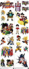 Anime-Inspired Art mixed-style heat transfer design set on a 23.5 by 53 inch sheet