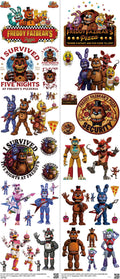 Gaming-Inspired Art mixed-style heat transfer design set on a 23.5 by 53 inch sheet