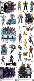 Gaming-Inspired Art mixed-style heat transfer design set on a 23.5 by 53 inch sheet
