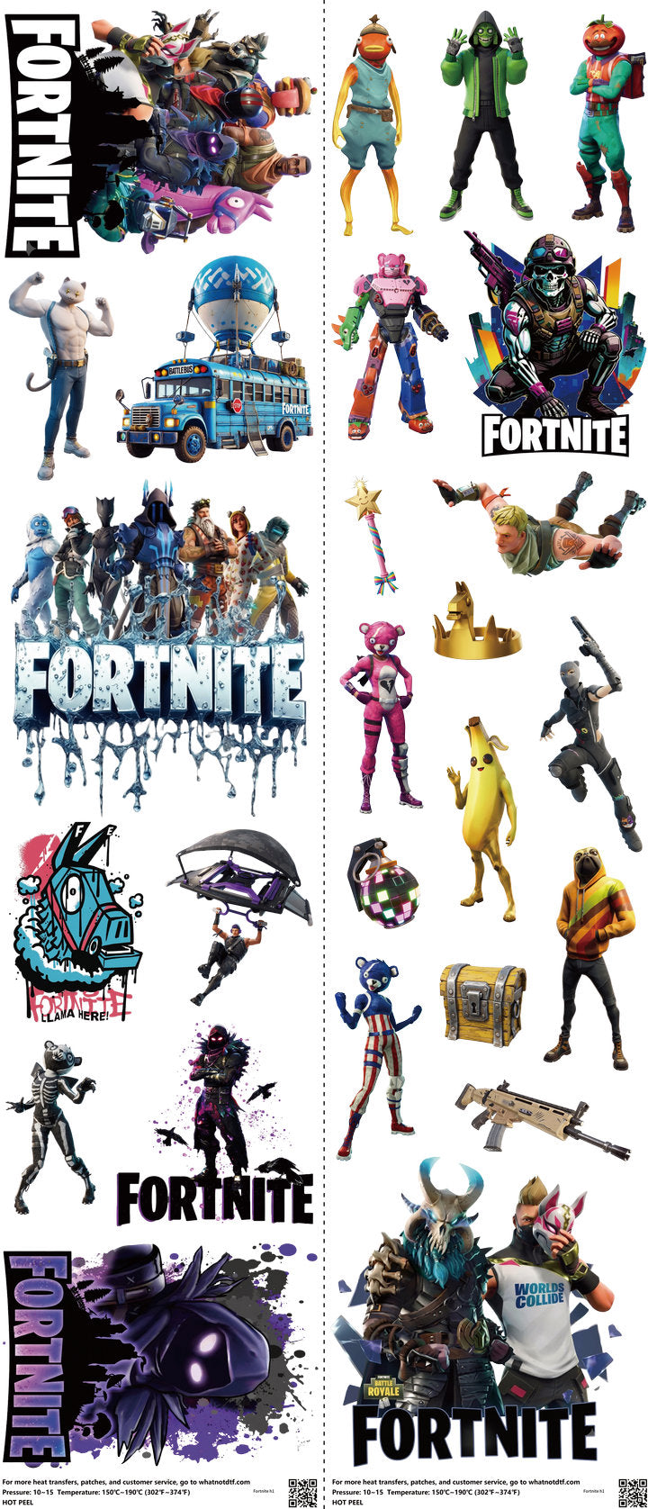 Gaming-Inspired Art mixed-style heat transfer design set on a 23.5 by 53 inch sheet