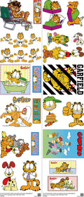 Classic Cartoon Style mixed-style heat transfer design set on a 23.5 by 53 inch sheet