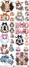 Screen-Inspired Art mixed-style heat transfer design set on a 23.5 by 53 inch sheet