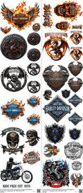 Hero-Inspired Art mixed-style heat transfer design set on a 23.5 by 53 inch sheet