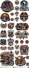 Hero-Inspired Art mixed-style heat transfer design set on a 23.5 by 53 inch sheet