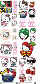 Cute Character Style mixed-style heat transfer design set on a 23.5 by 53 inch sheet