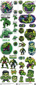 Hero-Inspired Art mixed-style heat transfer design set on a 23.5 by 53 inch sheet